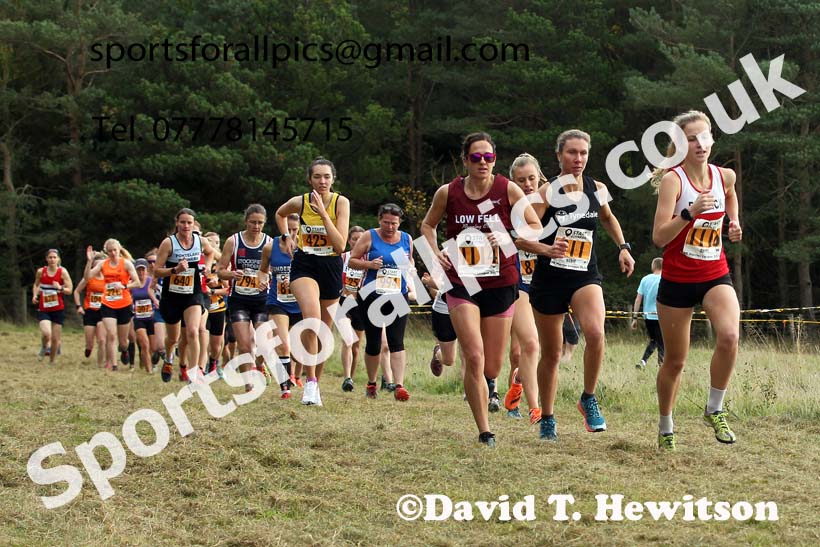 Senior womens 2021 North Eastern Harrier League, Druridge Bay. Photo: David T. Hewitson/Sports for All Pics